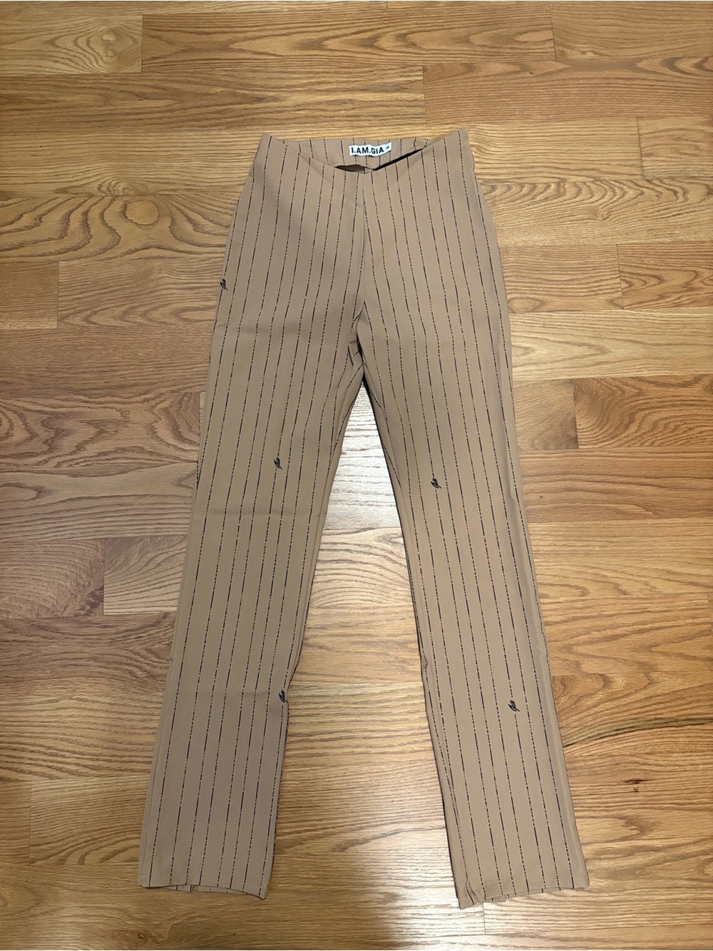 I.AM.GIA Beige Striped Blouse